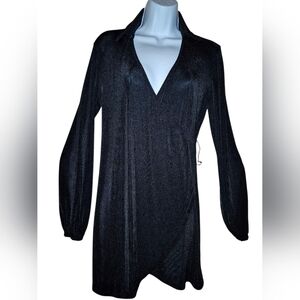 Princess Polly Black Shimmer Dress